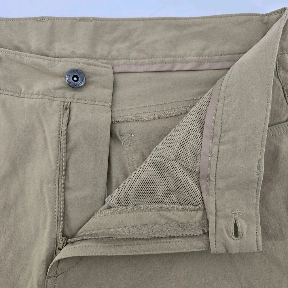 The North Face Pants Mens 34 Short Sprag 5 Pocket Khaki Stone UV Water Repellent
